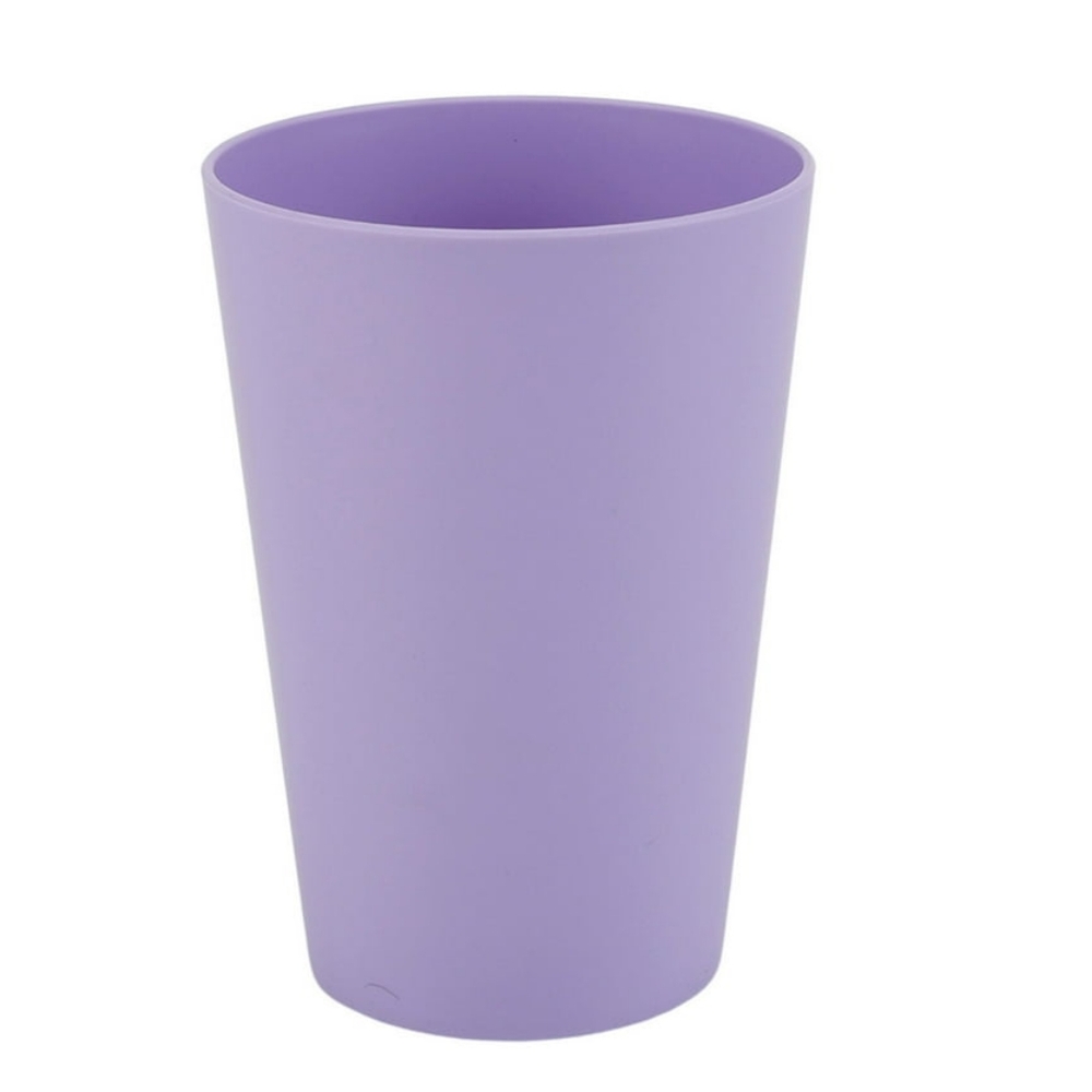 Brand New, Reusable Plastic, Tumbler Cup in Lilac (3.37"×4.75"×3.3" / 15-Ounces)